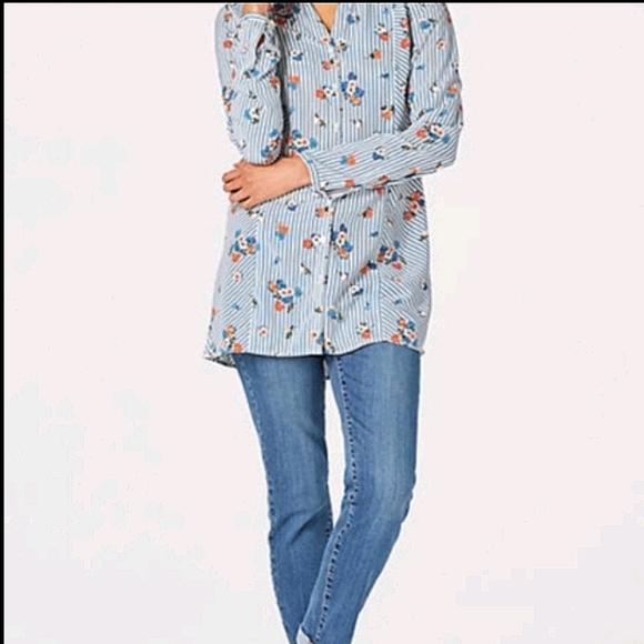 J Jill Tops Jjill Floral Striped Long Sleeve Tunic Shirt Poshmark J Jill Tops Jjill Floral Striped Long Sleeve Tunic Shirt Poshmark